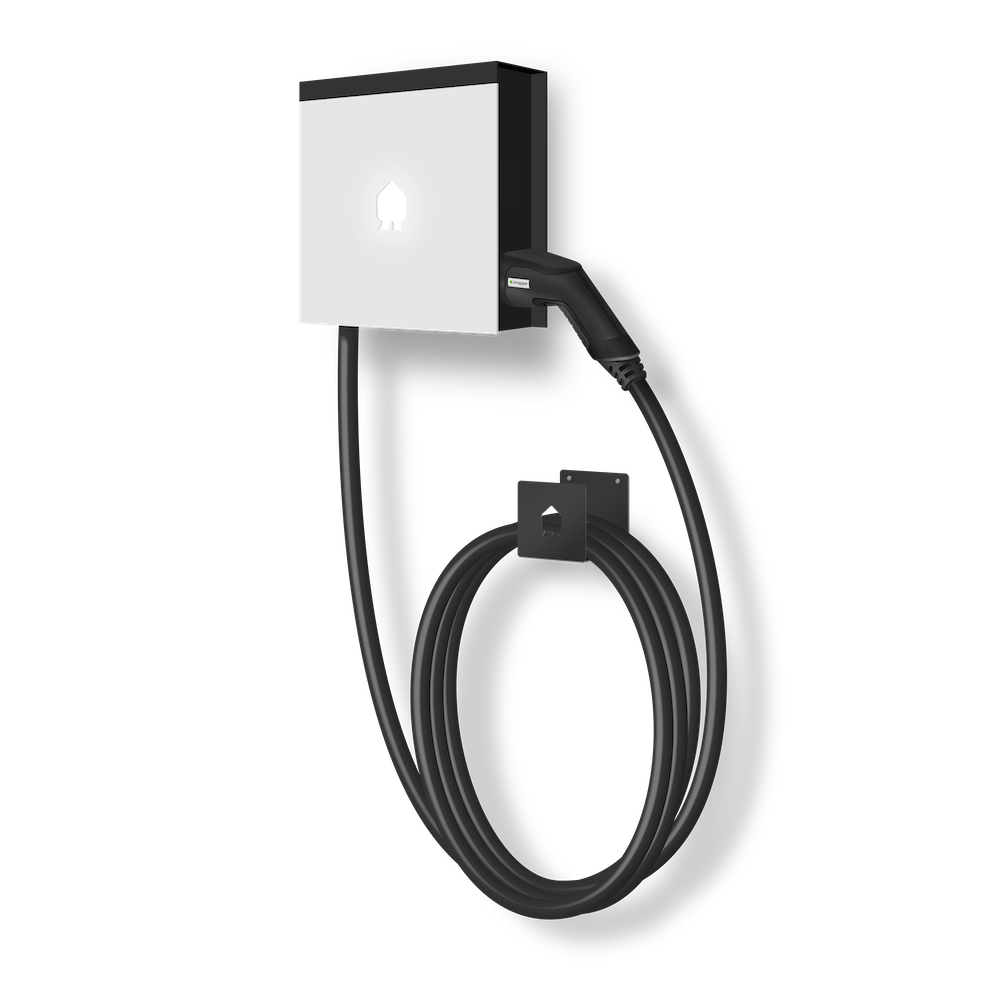 Smappee - Laadpaal - EV Wall 1-Fase 7.4kW Type 2 Kabel 8m Recht Met Kabelhouder